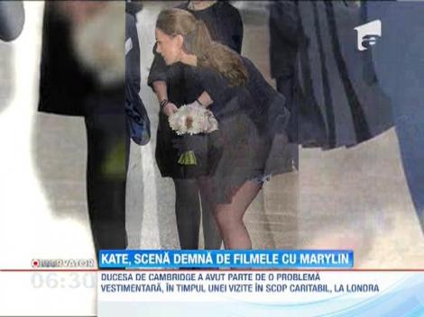 Ducesa de Cambridge, scenă demnă de filmele cu Marylin Monroe