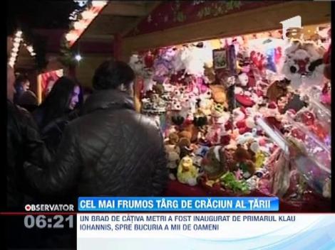Cel mai mare târg de Crăciun din Romania a fost inaugurat la Sibiu