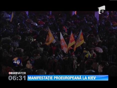 Manifestatie proeuropeană la Kiev