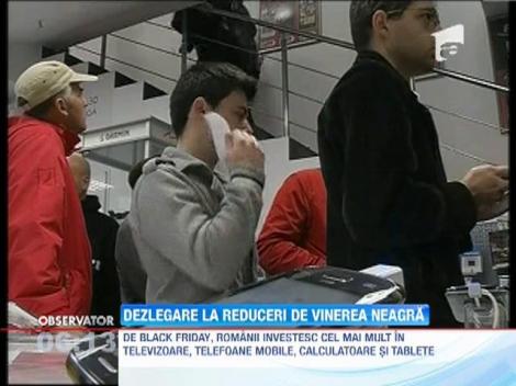 Record la vânzări în prima zi de Black Friday. Românii s-au înghesuit la cumpărături