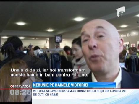 Nebunie pe hainele Victoriei şi David Beckham la Crucea Roşie!