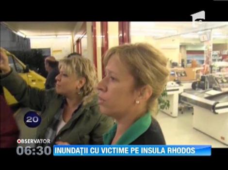 Inundaţii cu victime pe insula Rhodos