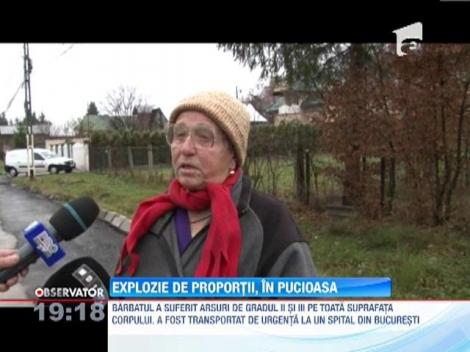Explozie devastatoare în Pucioasa, judeţul Dâmboviţa!
