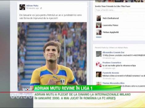 Adrian Mutu revine în Liga 1! Va evolua la Petrolul, sub formă de împurmut