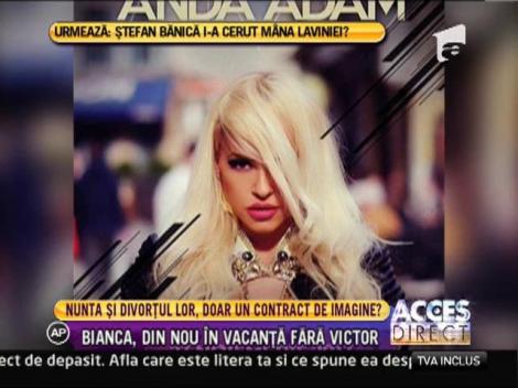 Bianca a plecat, din nou, în străinătate fără Victor!