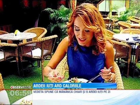 Anca Ţurcaşiu îşi menţine silueta cu ardei iuţi