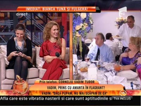 Vadim Tudor: "M-am întâlnit cu o doamnă înaltă şi blondă, dar nu era amanta"