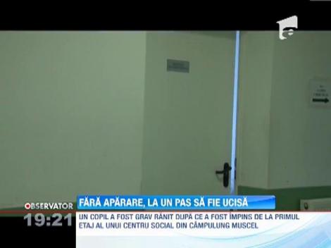 O fetiţă internată la un centru social din Câmpulung Muscel, la un pas să fie ucisă