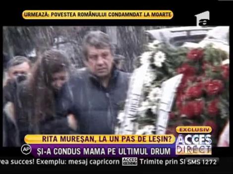 Rita Mureşan şi-a condus mama pe ultimul drum
