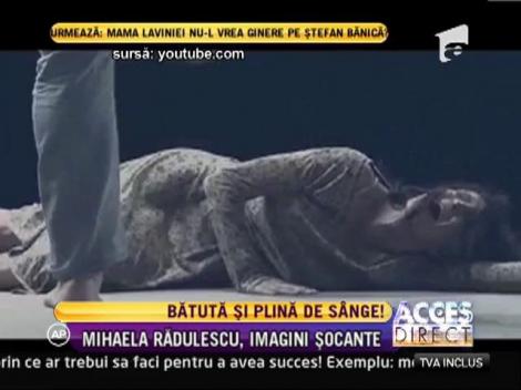 Mihaela Rădulescu, bătută cu bestialitate, chiar în faţă unui băiețel!