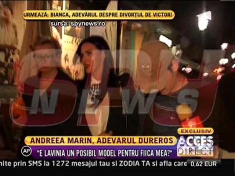 Andreea Marin: "Aud despre Lavinia doar din bârfe legate de fostul meu soţ"