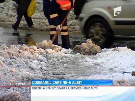 Prima zăpadă, coşmarul şoferilor