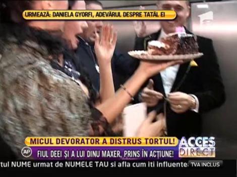 Fiul Deei și a lui Dinu Maxer, Andreas a distrus tortul tatălui său