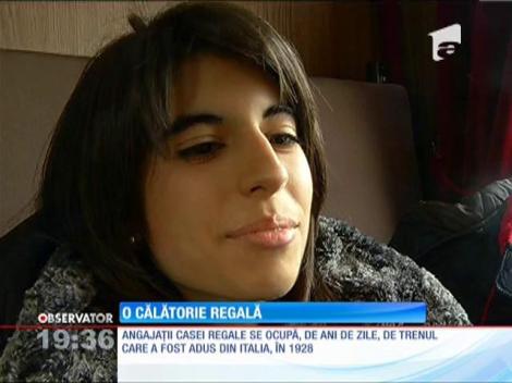 Principesa Margareta şi principele Radu, drum simbolic cu trenul