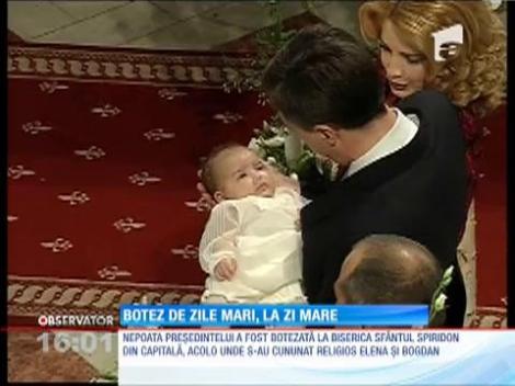 Sofia, nepoata preşedintelui, a fost botezată