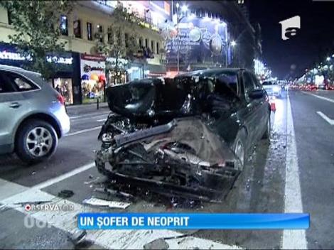 Accident auto din cauza alcoolului, în centrul Capitalei