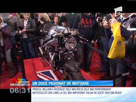 Prinţul William a încercat cele mai noi motocilete din lume