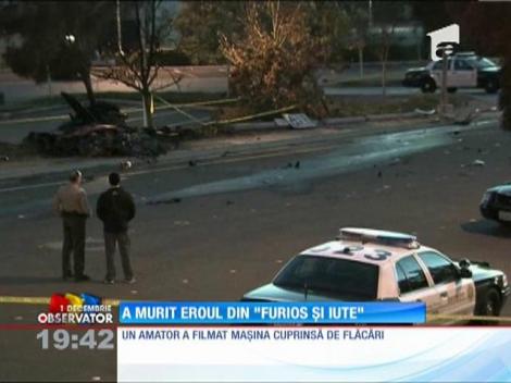 Imagini de la accidentul şocant în urma căruia a murit actorul Paul Walker!