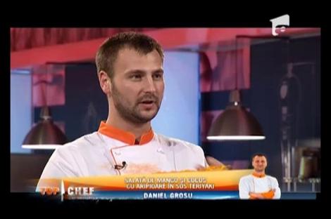 Daniel Grosu a gătit "Salată de mango şi cocos cu aripioare în sos teriyaki"