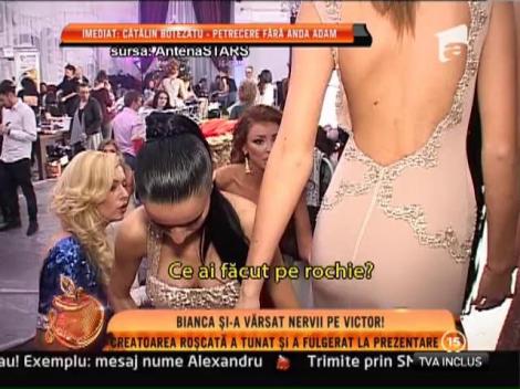 Bianca a făcut o criză de nervi la prima sa prezentare de modă