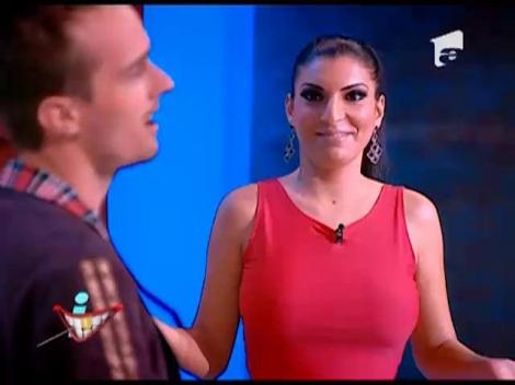 Provocarea: Andreea Tonciu, glume pe seama nasului ei