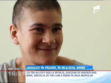 Copii crescuţi în pădure, în mijlocul iernii