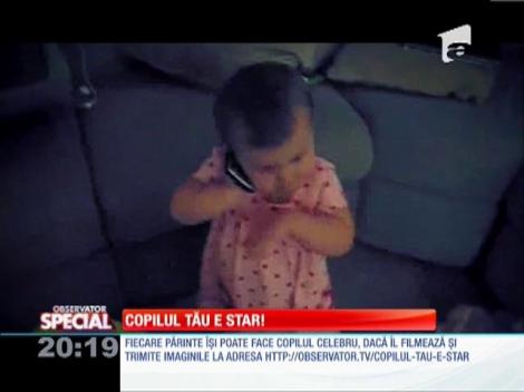 SPECIAL! Copilul pasionat de telefonul mobil