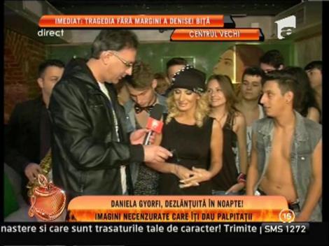 Daniela Gyorfi, dezlănţuită în miez de noapte! Imagini, în premieră, de la filmările noului său videoclip: "Ram Pam Pam"!