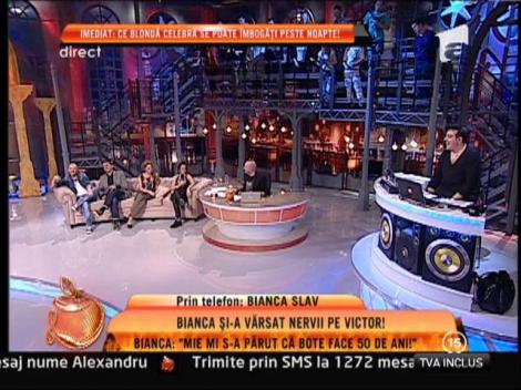 Bianca Drăguşanu: "Mie mi s-a părut că Bote face 50 de ani!"