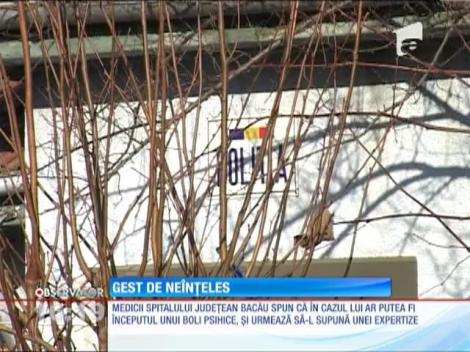 Băcăuanul care şi-a înjunghiat de zeci de ori soţia a fost dus în faţa medicilor