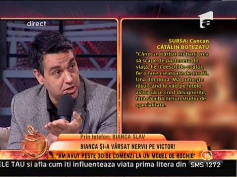 Bianca: "Cătălin Botezatu nu ar vorbi niciodată urât despre mine!"