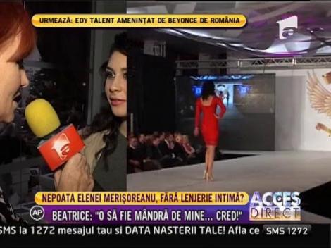 Beatrice Păun, nepoata Elenei Merișoreanu, manechin de senzație