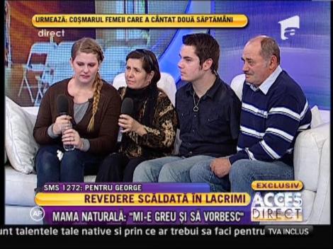 George, chitaristul român fără mâini, revedere emoţionantă cu părinţii