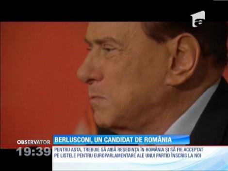 Silvio Berlusconi ar putea candida la europarlamentarele din 2014 pe liste româneşti
