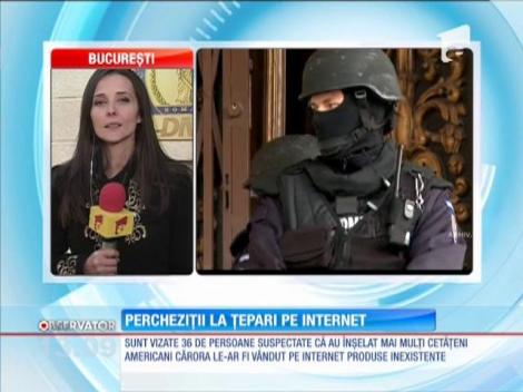 Percheziţii la ţepari pe internet