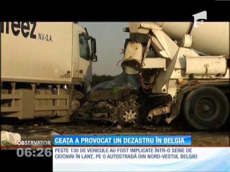 Accident in lant, pe autostrada: 70 de raniti si 132 de masini avariate