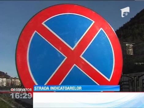 Strada cu cele mai multe indicatoare rutiere identice