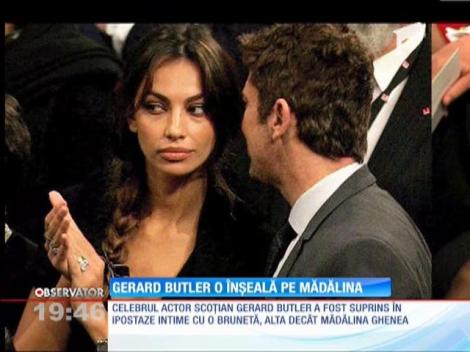 Gerard Butler, sărut ascuns cu o brunetă necunoscută