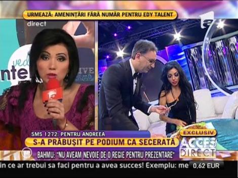 Adriana Bahmuţeanu: "Nu aveam nevoie de o regie pentru prezentarea de modă"