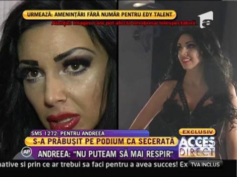 VIDEO! Fotomodelul Andreea Podărescu a leşinat în timpul unei prezentări de modă