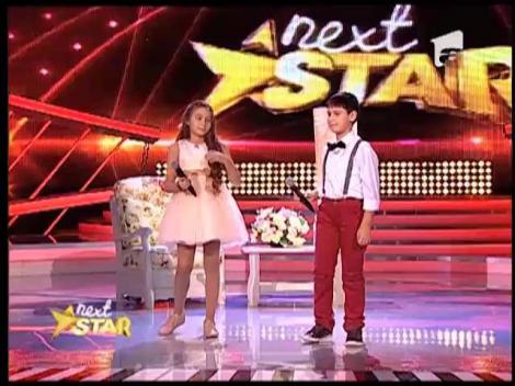 Bianca Ionescu i-a dat lectii de muzica lui Dan Negru in miniatura, interpretat de Cosmin Stancu