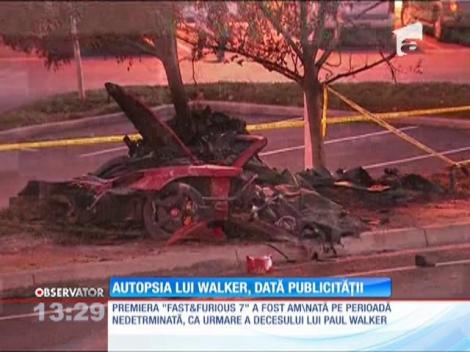 Rezultatul autopsiei lui Paul Walker, dat publicităţii