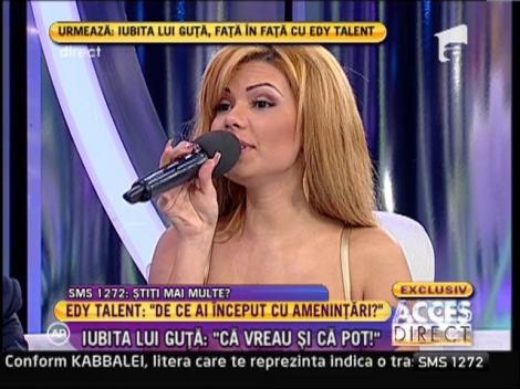 Mădălina, iubita lui Guţă: "Edy Talent nu a fost iubitul meu"