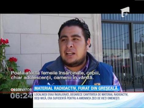 Un camion cu încărcătură radioactivă periculoasă a fost furat în Mexic