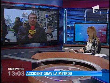 Accident grav la metrou