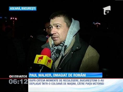 Actorul Paul Walker, omagiat de români