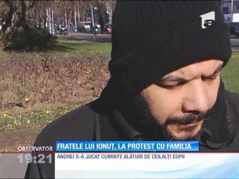Fratele lui Ionuţ Anghel a participat la primul lui protest