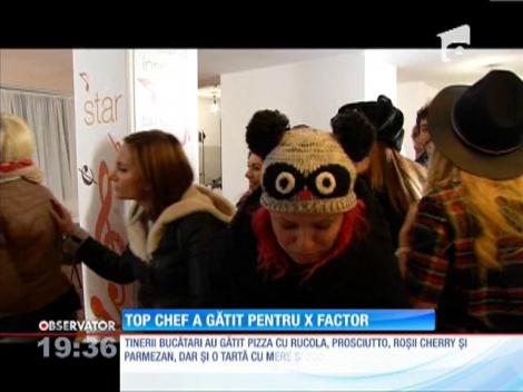 Top Chef a gătit pentru X Factor
