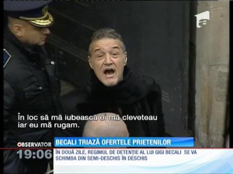 Regimul de detenţie al lui Gigi Becali se va schimba în două zile