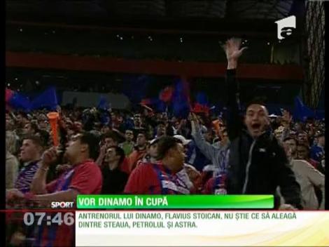 Steliștii îşi doresc să joace cu Dinamo în semifinalele Cupei României